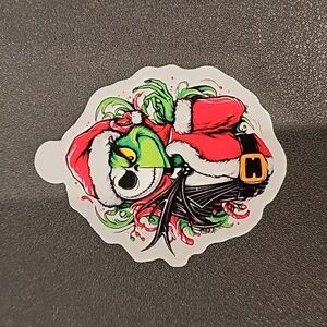 Jack & The Grinch Die-Cut Vinyl sticker